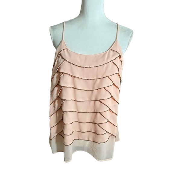 ASOS Pale Pink layered camisole top Size Large - Picture 2 of 6